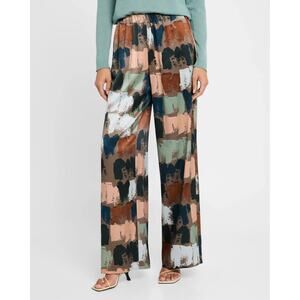 Lafayette 148 New York Riverside Silk Pants Multi Size Xs 0591